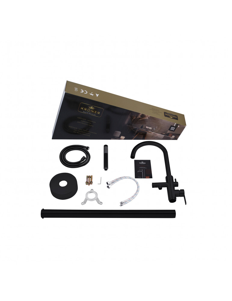 Змішувач для ванни підлоговий Kroner KRP Edelstahl Klassisch - SCH077 | купити | SilverGoose.com.ua.com.ua