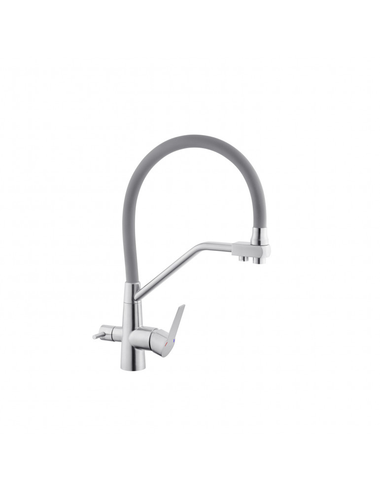 Змішувач для кухні з підключенням до фільтра Kroner KRP Edelstahl Klassisch - ESG03817GRA | купити | SilverGoose.com.ua.com.ua