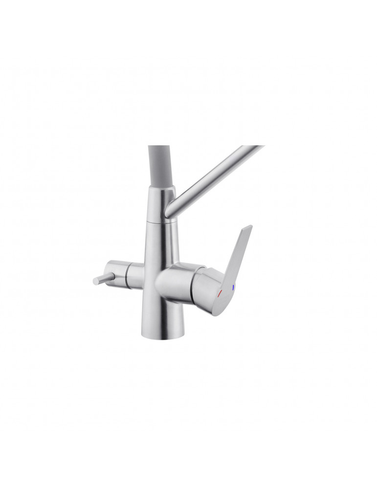 Змішувач для кухні з підключенням до фільтра Kroner KRP Edelstahl Klassisch - ESG03817GRA | купити | SilverGoose.com.ua.com.ua