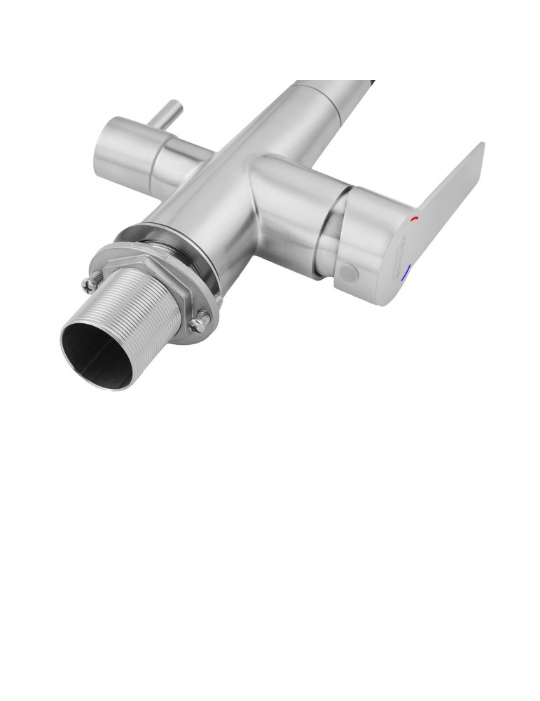 Змішувач для кухні з підключенням до фільтра Kroner KRP Edelstahl Klassisch - ESG03817GRA | купити | SilverGoose.com.ua.com.ua