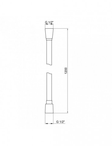 Шланг для душу Kroner KRM - C608 Anti-Twist 120 см | купити | SilverGoose.com.ua.com.ua