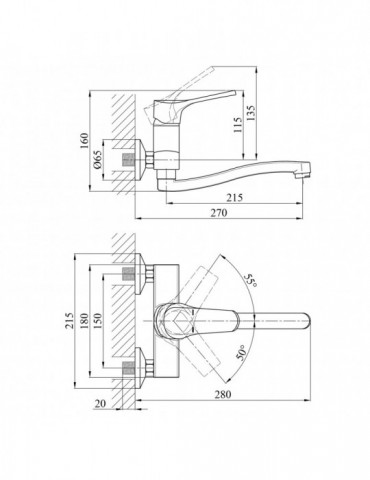 Змішувач для кухні Kroner KRP Bayern - С040 | купити | SilverGoose.com.ua.com.ua