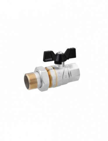 Кран-американка кульовий прямий Karro "Premium" 1" ВЗ PN40