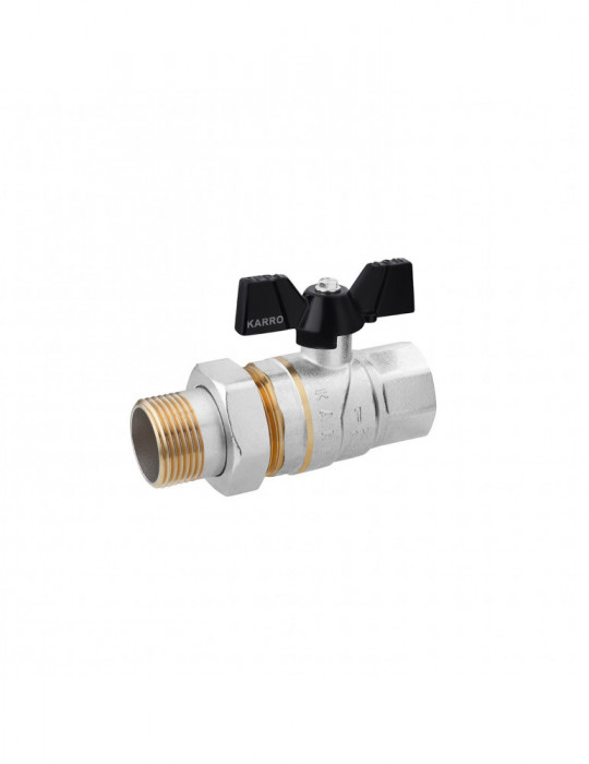 Кран-американка кульовий прямий Karro "Premium" 1" ВЗ PN40 | купити | SilverGoose.com.ua.com.ua