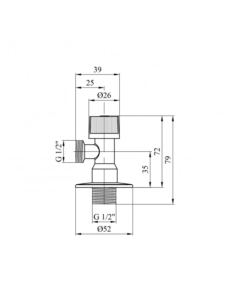 Кран приладний для підключення Karro 1/2"х1/2" ЗЗ KR-5001 | купити | SilverGoose.com.ua.com.ua