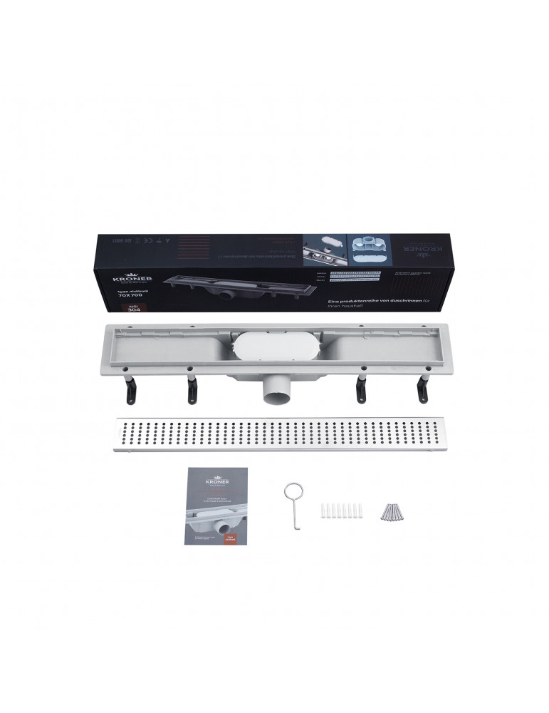 Трап лінійний Kroner KRP Harz L70 Löcher | купити | SilverGoose.com.ua.com.ua