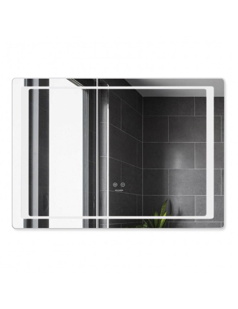 Дзеркало Kroner KRP Spiegel HR2 - 7050 з LED-підсвічуванням та антизапотіванням | купити | SilverGoose.com.ua.com.ua