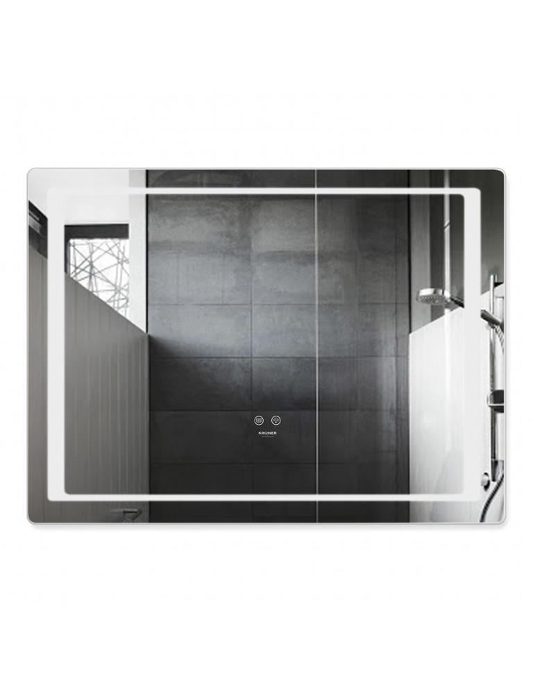 Дзеркало Kroner KRP Spiegel HR2 - 8060 з LED-підсвічуванням та антизапотіванням | купити | SilverGoose.com.ua.com.ua