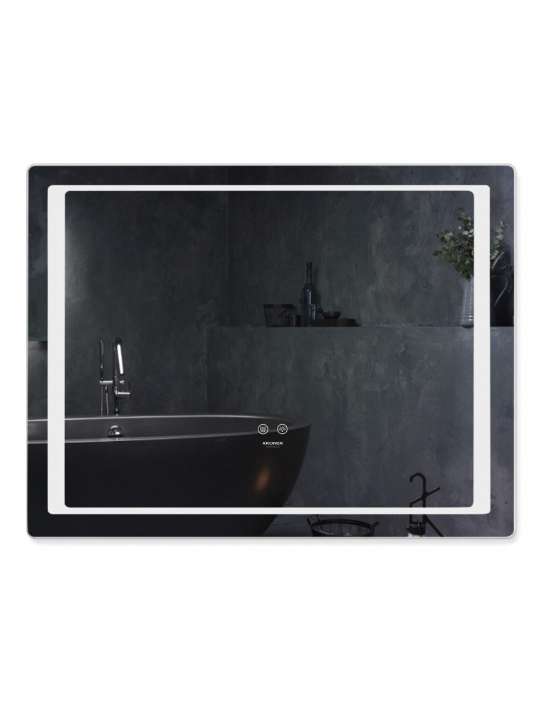 Дзеркало Kroner KRP Spiegel HR2 - 9070 з LED-підсвічуванням та антизапотіванням | купити | SilverGoose.com.ua.com.ua