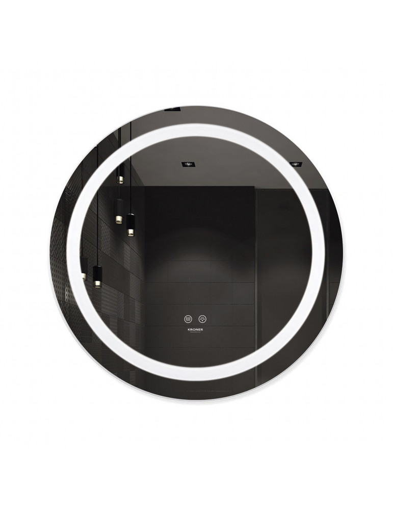 Дзеркало Kroner KRP Spiegel R2 - 6060 з LED-підсвічуванням та антизапотіванням | купити | SilverGoose.com.ua.com.ua