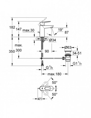Змішувач для раковини Grohe BauLoop S-Size 23335000 | купити | SilverGoose.com.ua.com.ua