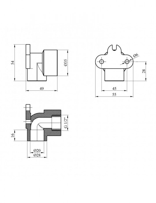 Коліно настінне PPR GrandiTherm 20х1/2" РВ | купити | SilverGoose.com.ua.com.ua