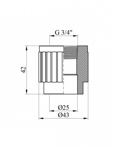 Муфта PPR GrandiTherm 25х3/4" РВ | купити | SilverGoose.com.ua.com.ua