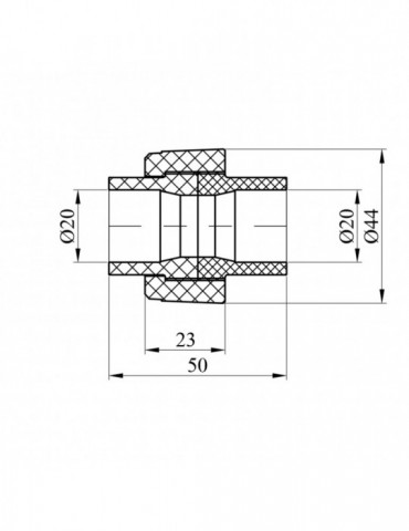 Розбірне з'єднання PPR GrandiTherm 20 мм | купити | SilverGoose.com.ua.com.ua