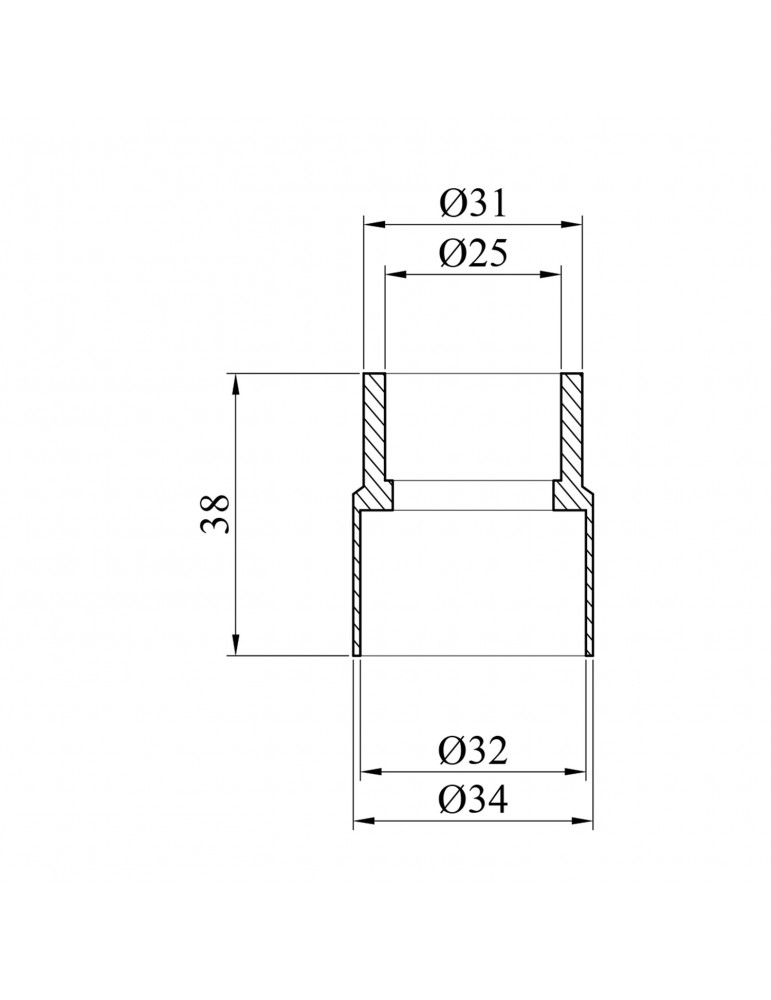 Муфта редукційна PPR Baux 32х25 мм ВЗ | купити | SilverGoose.com.ua.com.ua