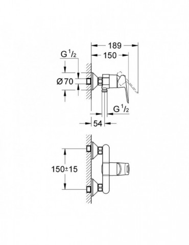 Змішувач для душу Grohe BauLoop 23340000 | купити | SilverGoose.com.ua.com.ua