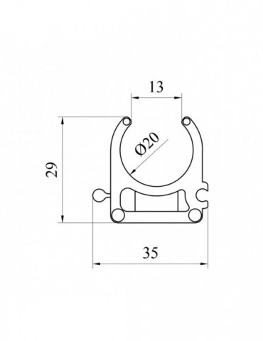Кріплення для труб PPR Baux 20 мм | купити | SilverGoose.com.ua.com.ua