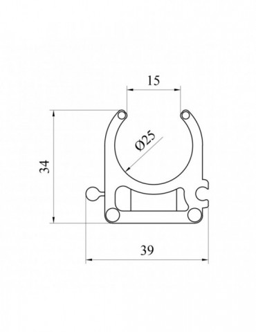 Кріплення для труб PPR Baux 25 мм | купити | SilverGoose.com.ua.com.ua