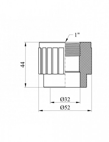 Муфта PPR Baux 32х1" РВ | купити | SilverGoose.com.ua.com.ua