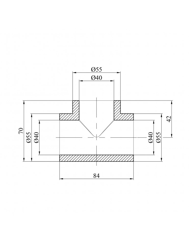 Трійник PPR Baux 40 мм | купити | SilverGoose.com.ua.com.ua
