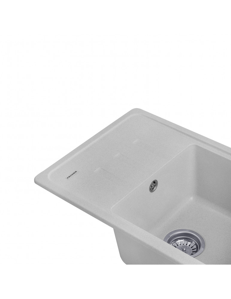 Кухонна мийка Kroner KRP Komposit GRA - 6243 | купити | SilverGoose.com.ua.com.ua