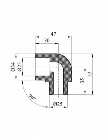 Коліно 90° PPR GrandiTherm 25 мм ВЗ | купити | SilverGoose.com.ua.com.ua