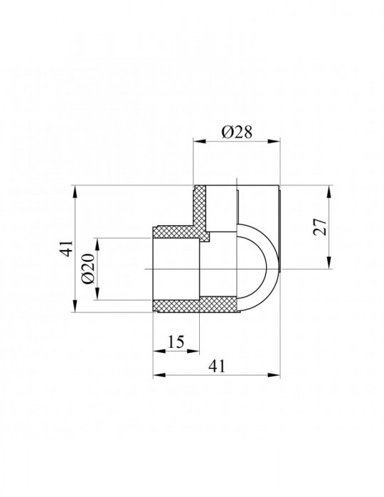 Трійник кутовий PPR GrandiTherm 20х20х20 мм | купити | SilverGoose.com.ua.com.ua