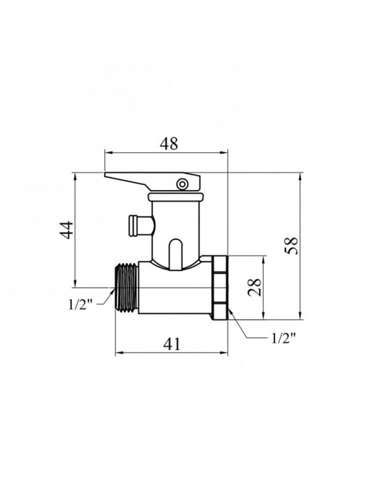 Клапан запобіжний STA 1/2" ВЗ 6 Bar | купити | SilverGoose.com.ua.com.ua