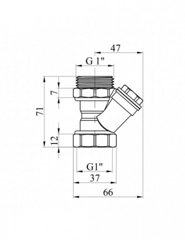 Фільтр грубого очищення STA (DN) 25 ВЗ латунний | купити | SilverGoose.com.ua.com.ua