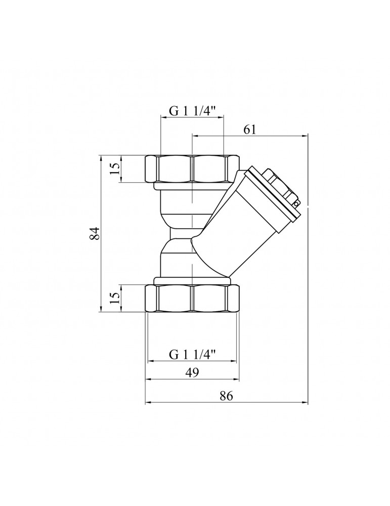 Фільтр грубого очищення STA (DN) 32 латунний | купити | SilverGoose.com.ua.com.ua