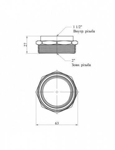Футорка STA (DN) 40х50 ВЗ латунна New | купити | SilverGoose.com.ua.com.ua