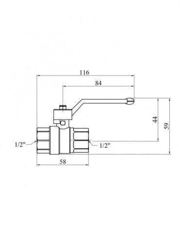 Кран кульовий STA "LB" 1/2" ВВ PN40 зелена ручка, нікель | купити | SilverGoose.com.ua.com.ua