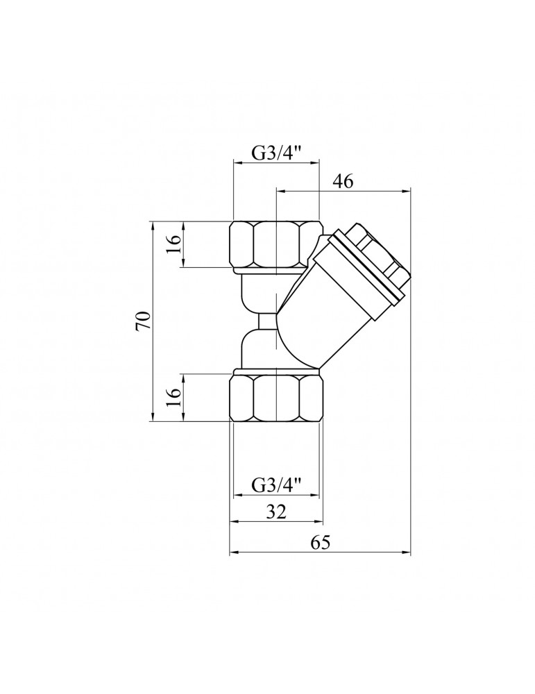 Фільтр грубого очищення STA "Premium" (DN) 20 латунний | купити | SilverGoose.com.ua.com.ua