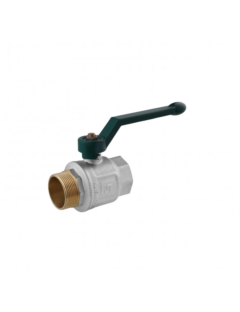 Кран кульовий STA "LB" 1 1/2" ВЗ PN40 зелена ручка, нікель | купити | SilverGoose.com.ua.com.ua