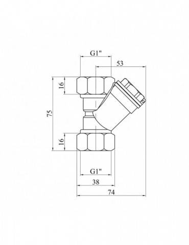Фільтр грубого очищення STA "Premium" (DN) 25 латунний | купити | SilverGoose.com.ua.com.ua