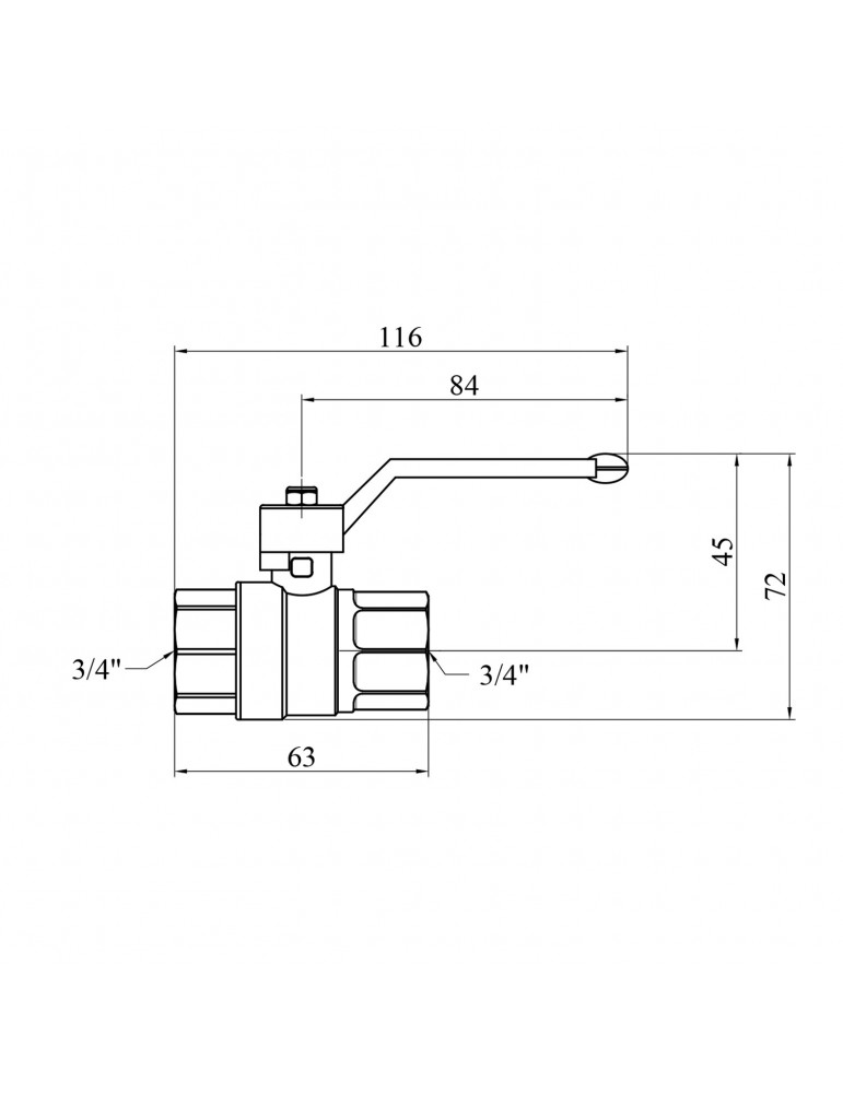 Кран кульовий STA "LB" 3/4" ВВ PN40 зелена ручка, нікель | купити | SilverGoose.com.ua.com.ua