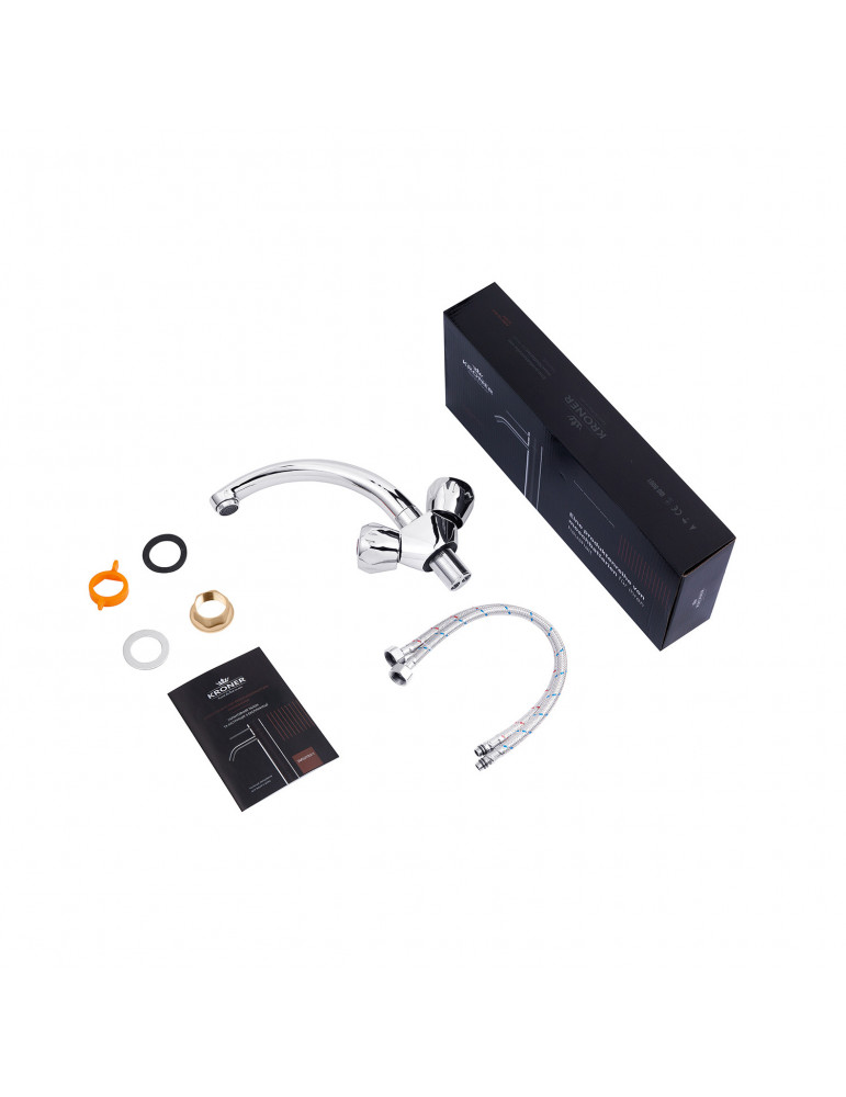 Змішувач для раковини Kroner KRP Hamburg - C010 | купити | SilverGoose.com.ua.com.ua