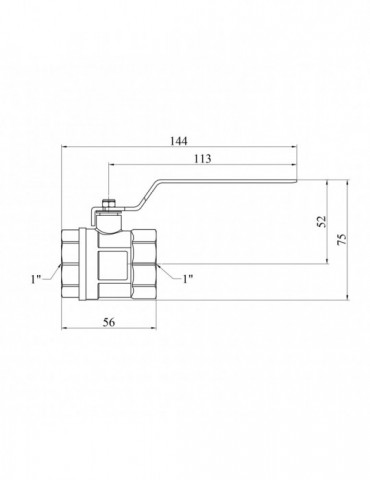 Кран кульовий STA (DN) 25 ВВ PN30 ручка, нікель | купити | SilverGoose.com.ua.com.ua