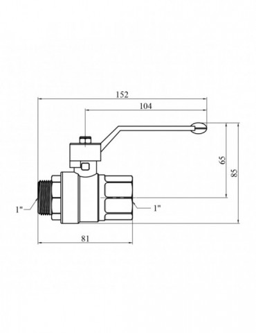 Кран кульовий STA "LB" 1" ВЗ PN40 зелена ручка, нікель | купити | SilverGoose.com.ua.com.ua