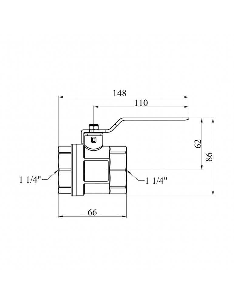 Кран кульовий STA (DN) 32 ВВ PN30 ручка, нікель | купити | SilverGoose.com.ua.com.ua