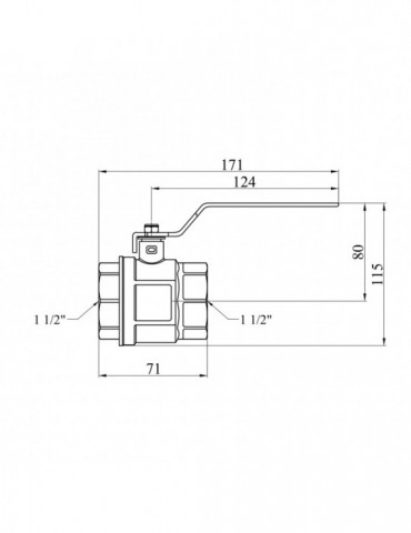 Кран кульовий STA (DN) 40 ВВ PN30 ручка, нікель | купити | SilverGoose.com.ua.com.ua