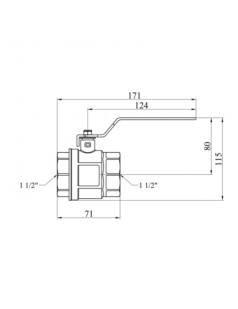Кран кульовий STA (DN) 40 ВВ PN30 ручка, нікель | купити | SilverGoose.com.ua.com.ua