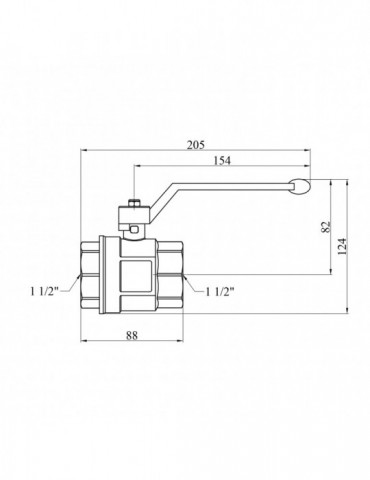Кран кульовий STA "LB" 1 1/2" ВВ PN40 зелена ручка, нікель | купити | SilverGoose.com.ua.com.ua