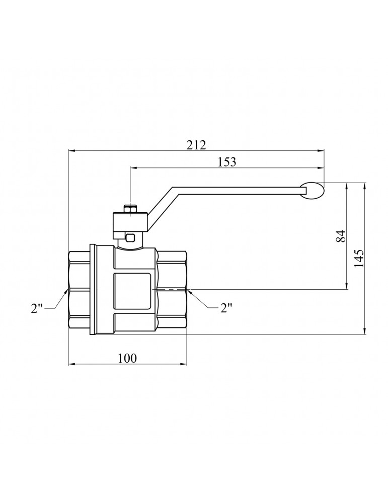 Кран кульовий STA "LB" 2" ВВ PN40 зелена ручка, нікель | купити | SilverGoose.com.ua.com.ua