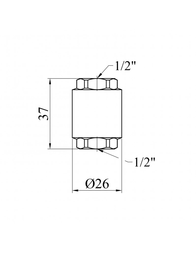 Зворотний клапан STA (DN) 15 ВВ з латунним штоком | купити | SilverGoose.com.ua.com.ua