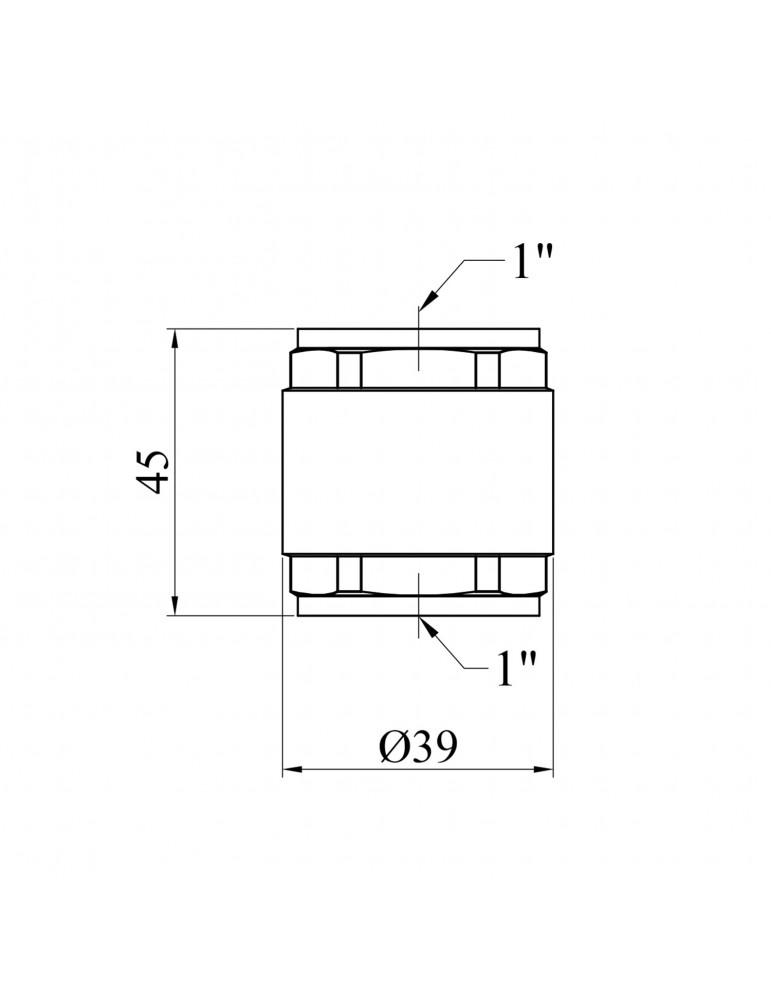 Зворотний клапан STA (DN) 25 ВВ з латунним штоком | купити | SilverGoose.com.ua.com.ua