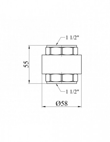 Зворотний клапан STA (DN) 40 ВВ з латунним штоком | купити | SilverGoose.com.ua.com.ua