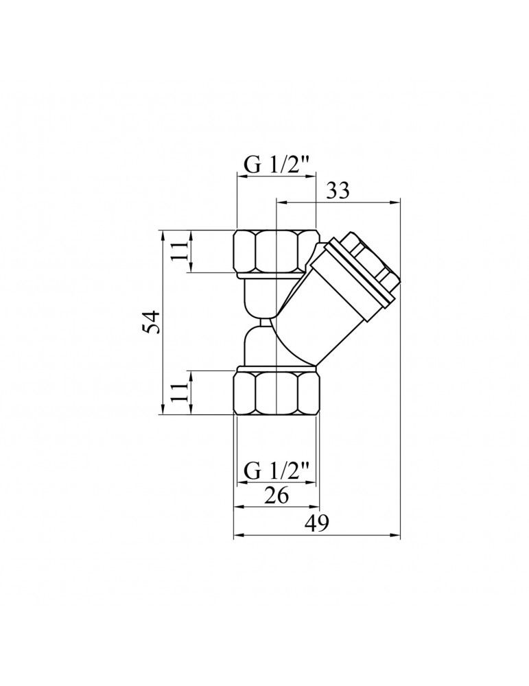 Фільтр грубого очищення STA "Premium" (DN) 15 латунний | купити | SilverGoose.com.ua.com.ua