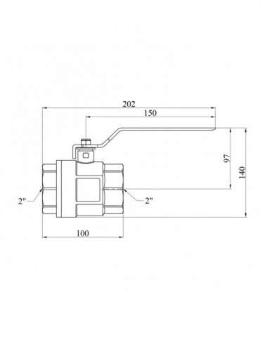 Кран кульовий STA "Premium" (DN) 50 ВВ PN40 ручка, нікель | купити | SilverGoose.com.ua.com.ua