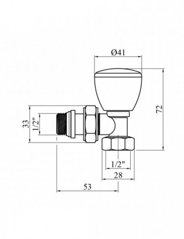 Кран радіаторний вентильний Giacomini 1/2" кутовий | купити | SilverGoose.com.ua.com.ua